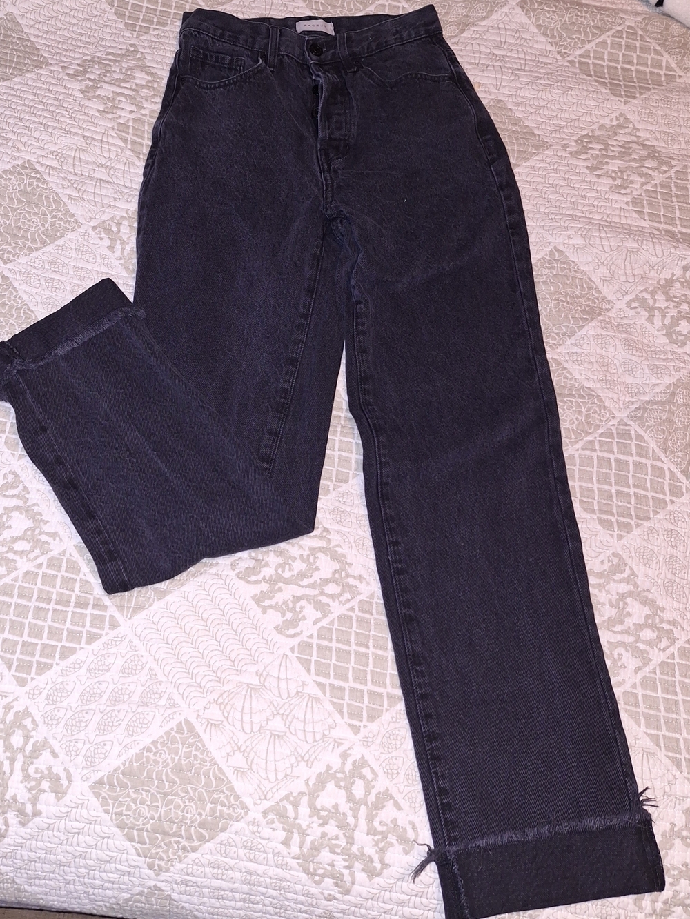 High-Rise Black Straight-Leg Women's Jeans Size 24 0 PacSun